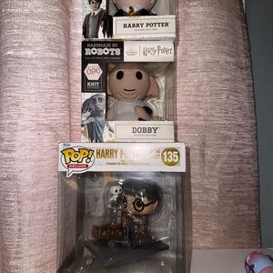 Harry Potter Funko and Handmade By Robots Harry Potter and Dobby